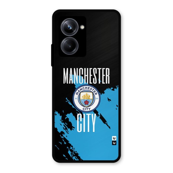 Abstract Manchester Metal Back Case for Realme 10 Pro