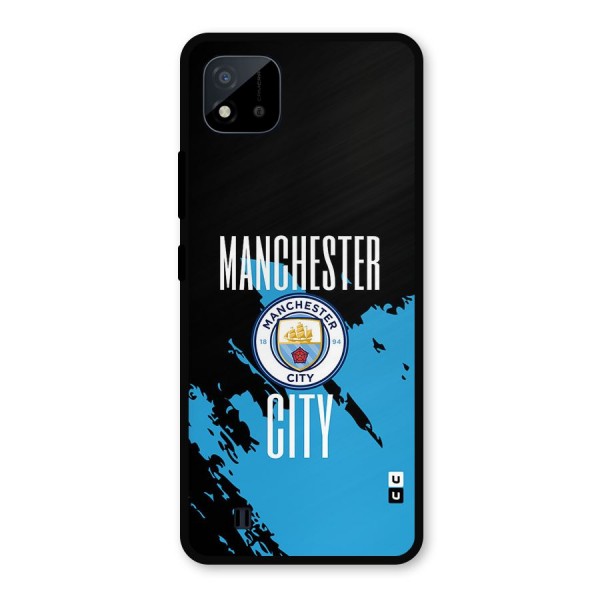 Abstract Manchester Metal Back Case for Realme C11 2021