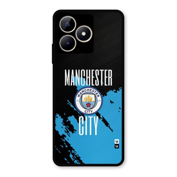 Abstract Manchester Metal Back Case for Realme Narzo N53