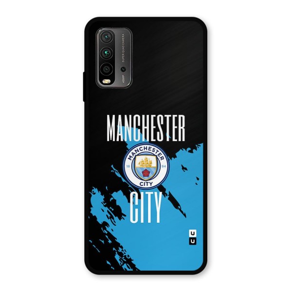 Abstract Manchester Metal Back Case for Redmi 9 Power