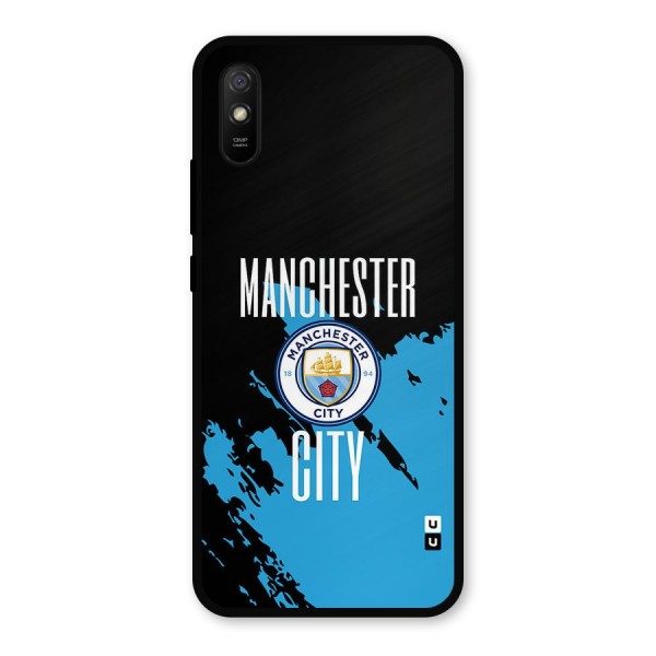 Abstract Manchester Metal Back Case for Redmi 9i