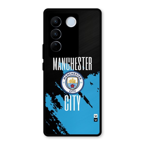 Abstract Manchester Metal Back Case for Vivo V27