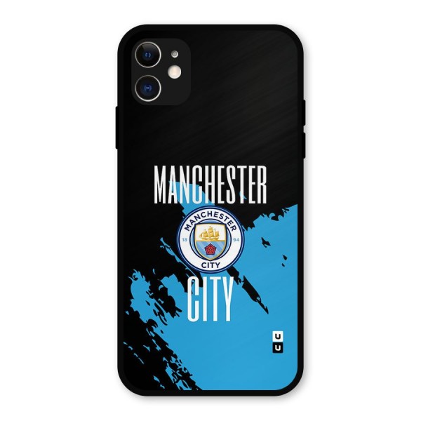 Abstract Manchester Metal Back Case for iPhone 11