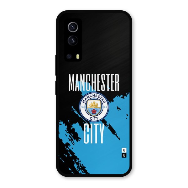 Abstract Manchester Metal Back Case for iQOO Z3