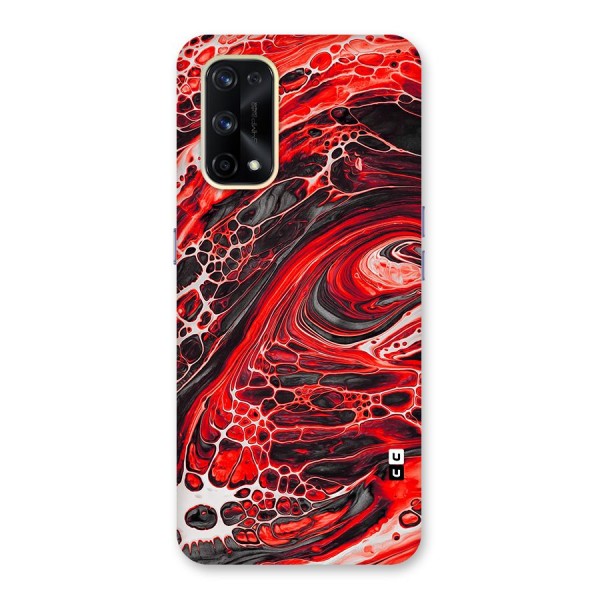 Abstract Pattern Gradient Marbled Glass Back Case for Realme X7 Pro