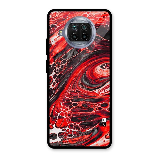 Abstract Pattern Gradient Marbled Glass Back Case for Mi 10i