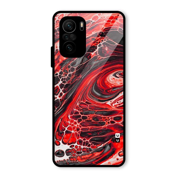 Abstract Pattern Gradient Marbled Glass Back Case for Mi 11x