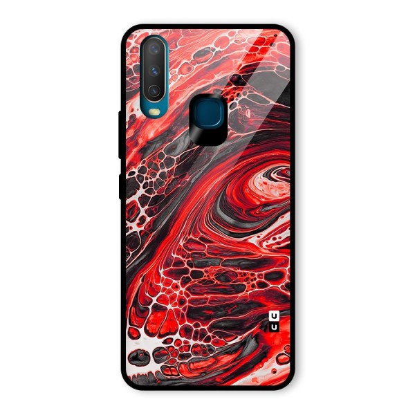 Abstract Pattern Gradient Marbled Glass Back Case for Vivo Y15