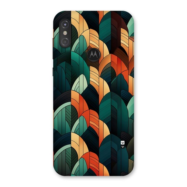 Abstract Seamless Pattern Back Case for Motorola One Power