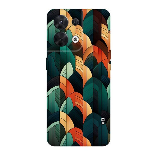 Abstract Seamless Pattern Back Case for Oppo Reno8 5G