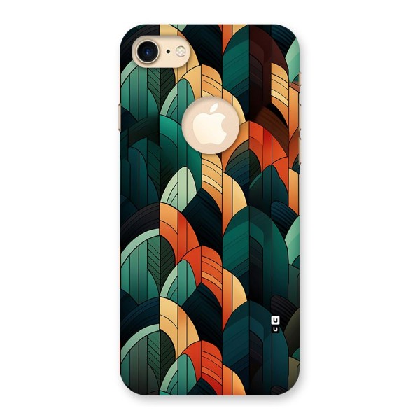 Abstract Seamless Pattern Back Case for iPhone 8 Logo Cut