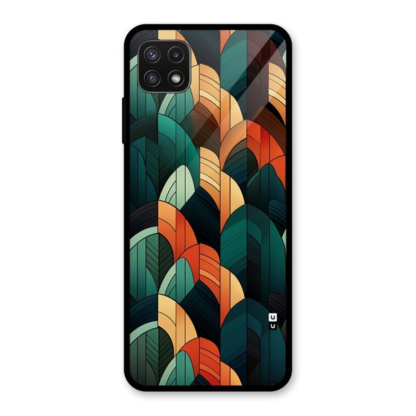 Abstract Seamless Pattern Glass Back Case for Galaxy A22 5G