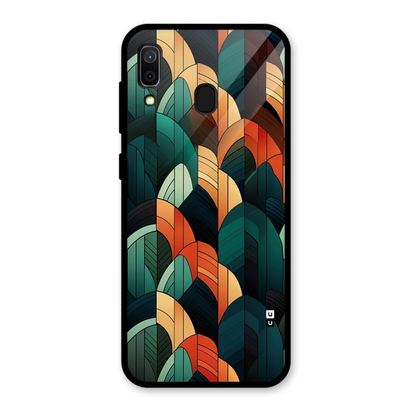 Abstract Seamless Pattern Glass Back Case for Galaxy A30