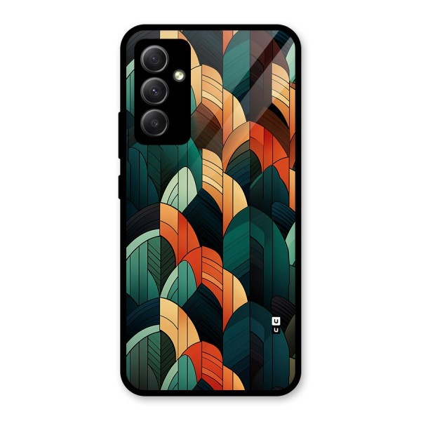 Abstract Seamless Pattern Glass Back Case for Galaxy A34