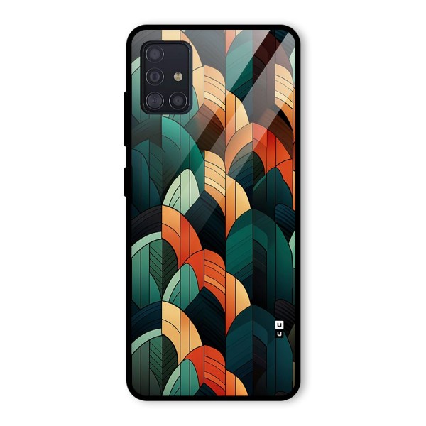 Abstract Seamless Pattern Glass Back Case for Galaxy A51