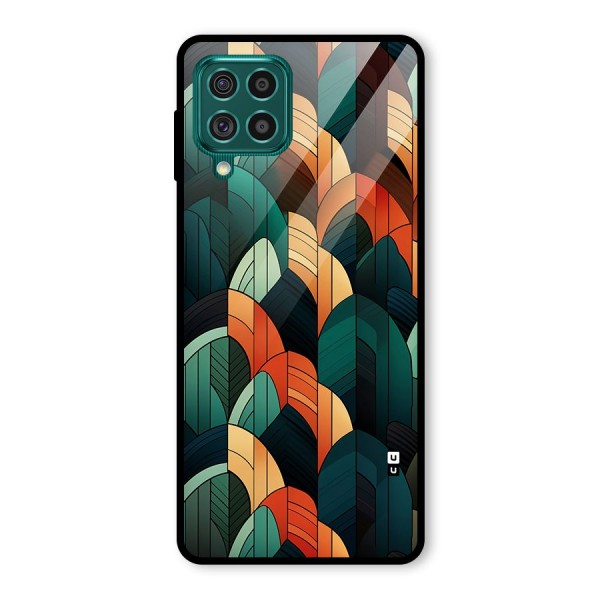 Abstract Seamless Pattern Glass Back Case for Galaxy F62