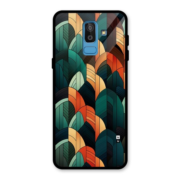 Abstract Seamless Pattern Glass Back Case for Galaxy J8