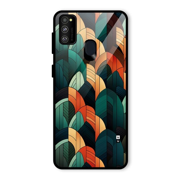 Abstract Seamless Pattern Glass Back Case for Galaxy M30s