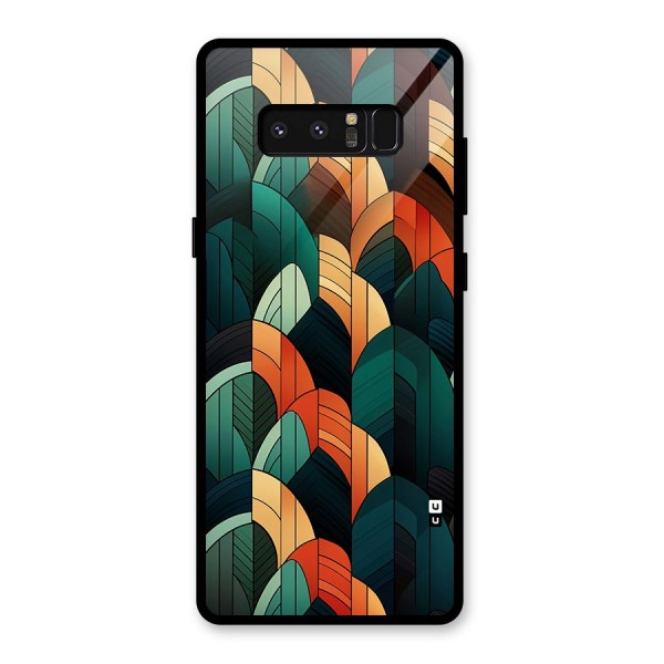 Abstract Seamless Pattern Glass Back Case for Galaxy Note 8