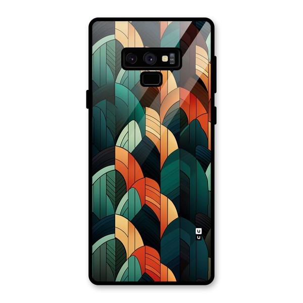 Abstract Seamless Pattern Glass Back Case for Galaxy Note 9