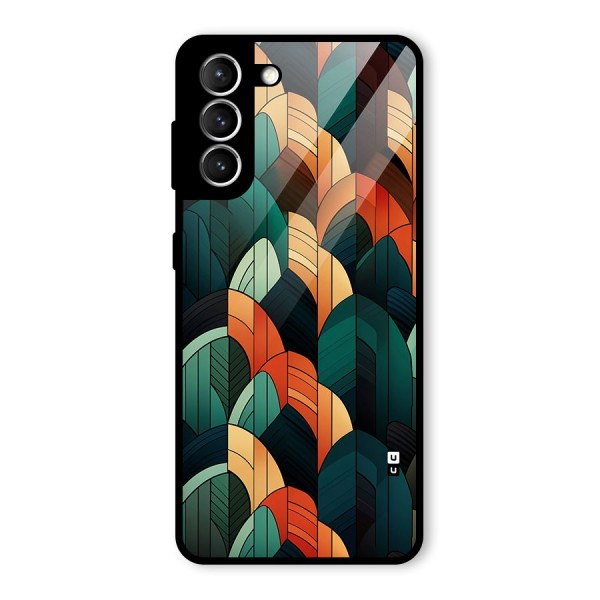 Abstract Seamless Pattern Glass Back Case for Galaxy S21 5G
