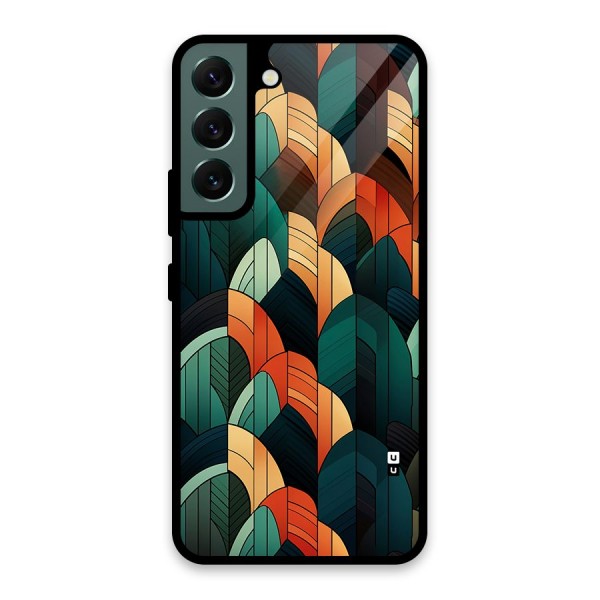 Abstract Seamless Pattern Glass Back Case for Galaxy S22 5G