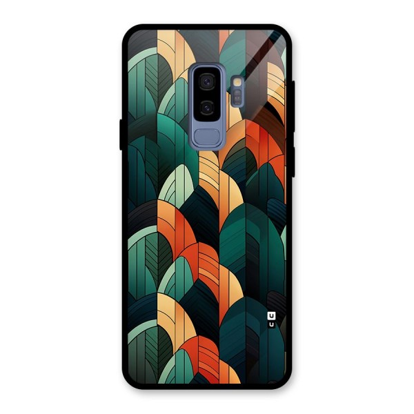 Abstract Seamless Pattern Glass Back Case for Galaxy S9 Plus