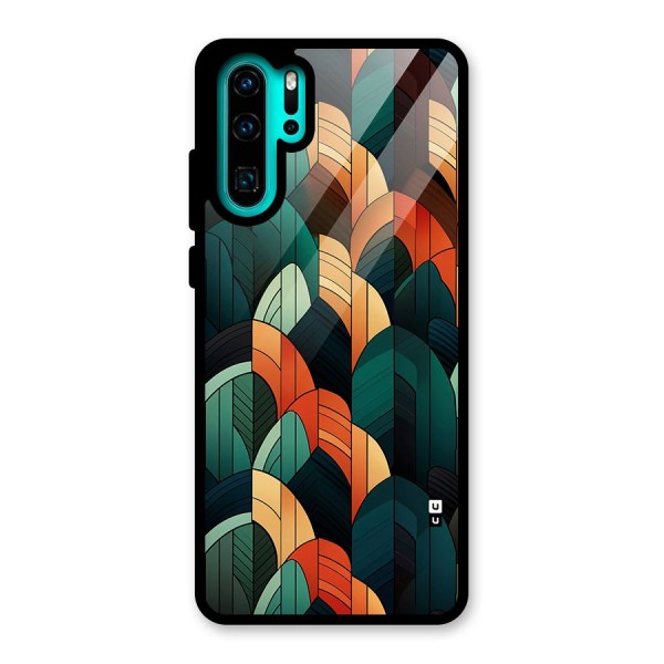 Abstract Seamless Pattern Glass Back Case for Huawei P30 Pro