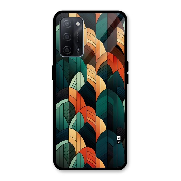 Abstract Seamless Pattern Glass Back Case for Oppo A53s 5G