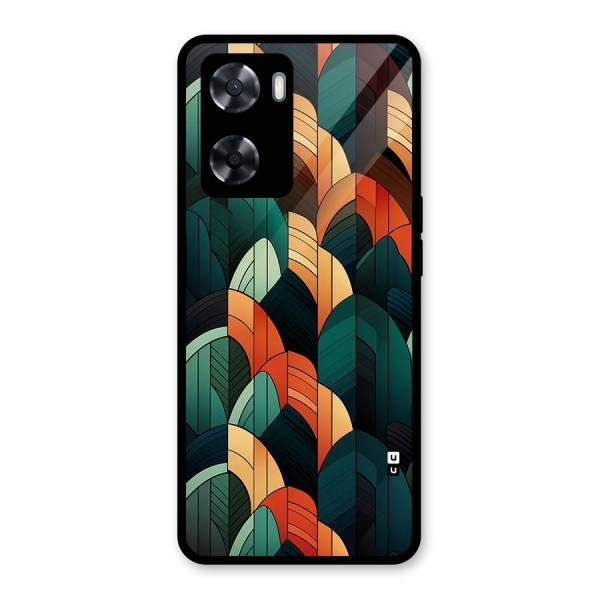 Abstract Seamless Pattern Glass Back Case for Oppo A57 2022