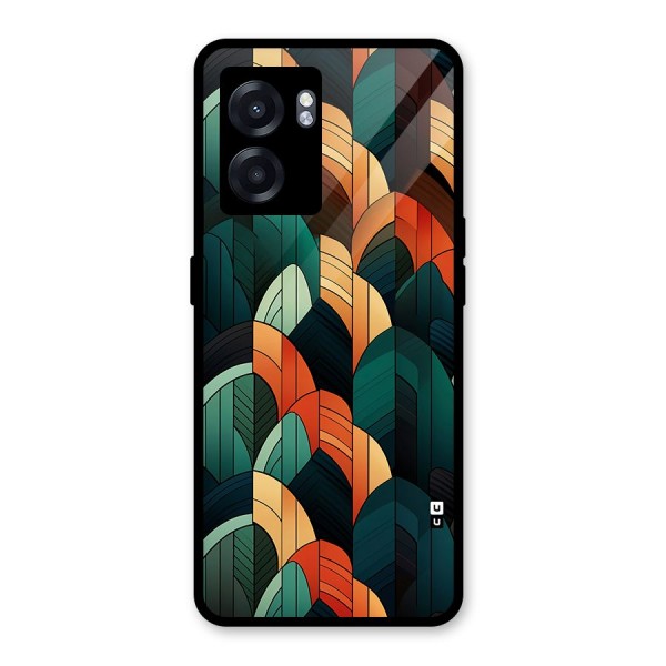 Abstract Seamless Pattern Glass Back Case for Oppo K10 (5G)