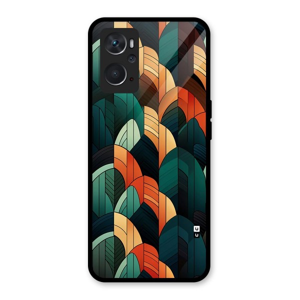 Abstract Seamless Pattern Glass Back Case for Oppo K10 4G