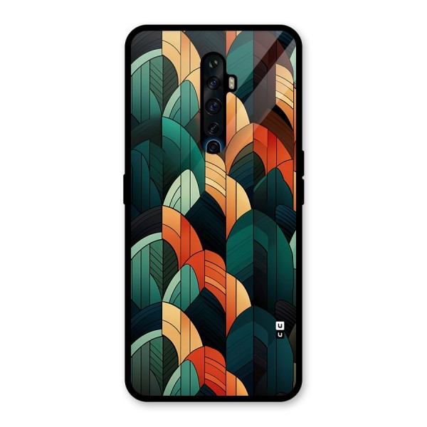 Abstract Seamless Pattern Glass Back Case for Oppo Reno2 F