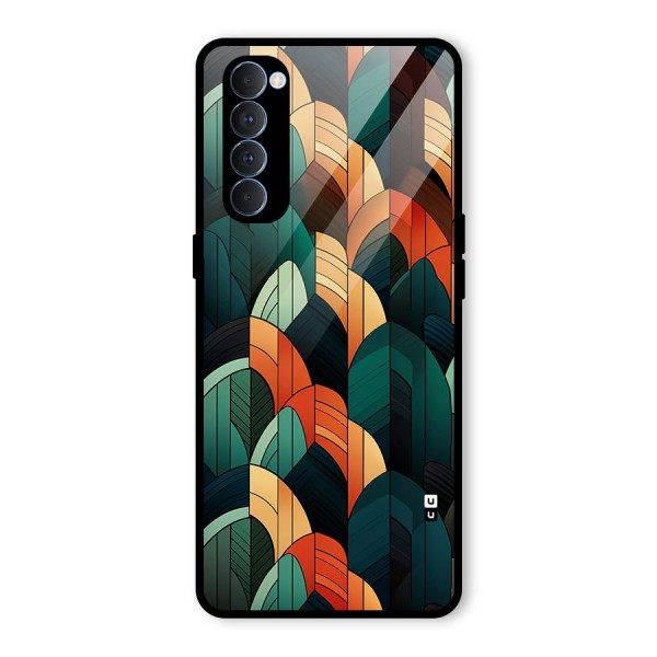 Abstract Seamless Pattern Glass Back Case for Oppo Reno4 Pro