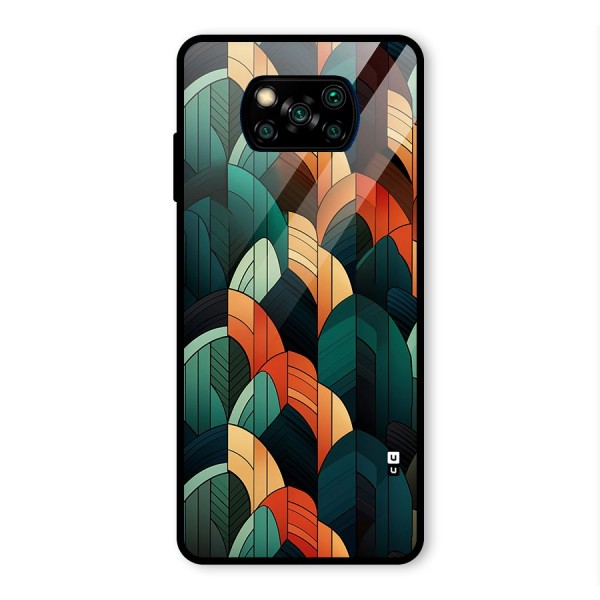 Abstract Seamless Pattern Glass Back Case for Poco X3 Pro