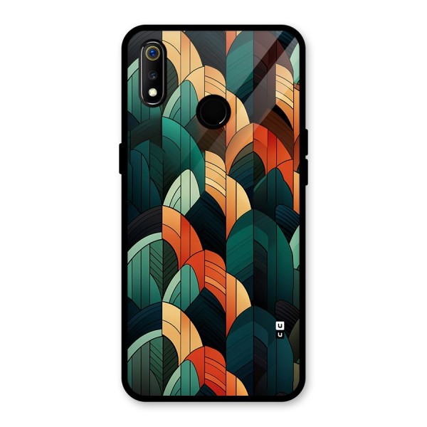 Abstract Seamless Pattern Glass Back Case for Realme 3