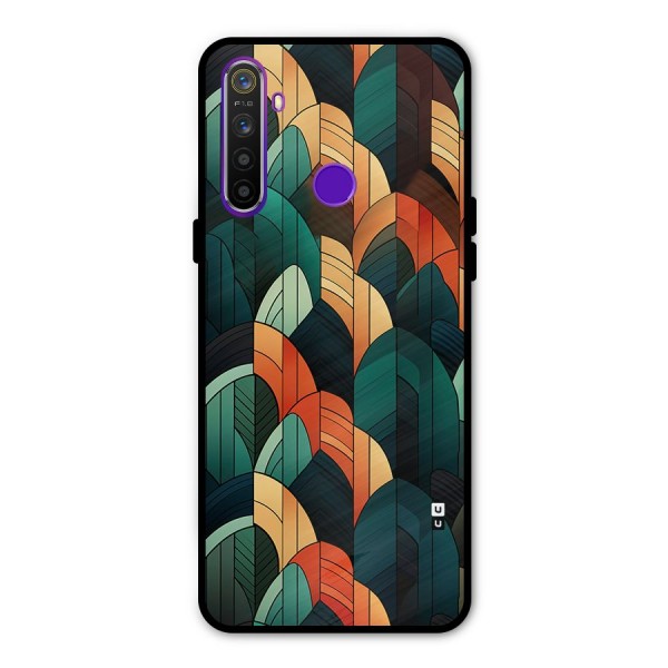 Abstract Seamless Pattern Glass Back Case for Realme 5s