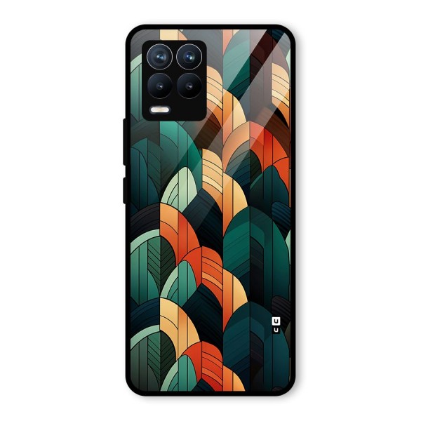 Abstract Seamless Pattern Glass Back Case for Realme 8