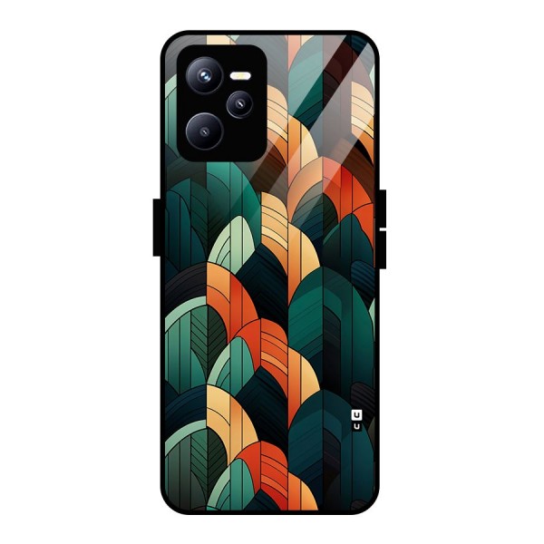 Abstract Seamless Pattern Glass Back Case for Realme C35