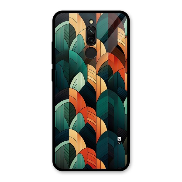 Abstract Seamless Pattern Glass Back Case for Redmi 8