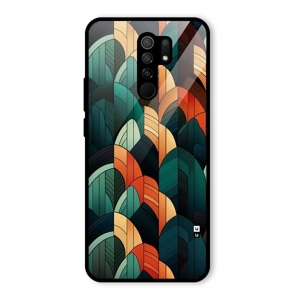 Abstract Seamless Pattern Glass Back Case for Redmi 9 Prime