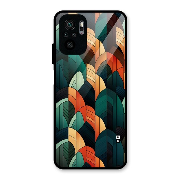 Abstract Seamless Pattern Glass Back Case for Redmi Note 10