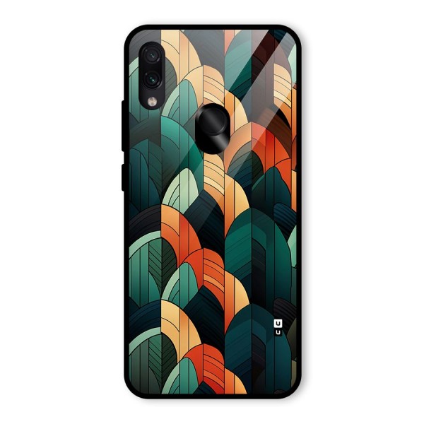 Abstract Seamless Pattern Glass Back Case for Redmi Note 7