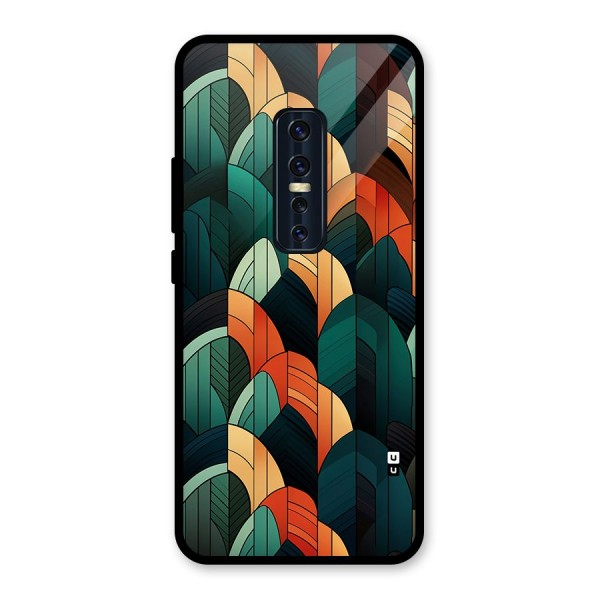 Abstract Seamless Pattern Glass Back Case for Vivo V17 Pro