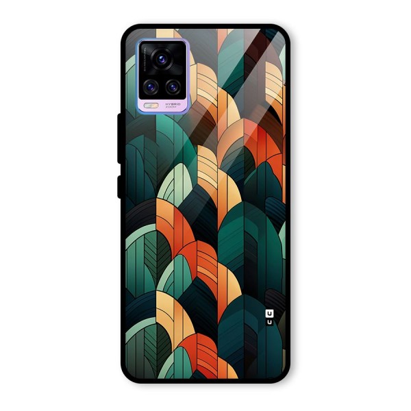 Abstract Seamless Pattern Glass Back Case for Vivo V20 Pro