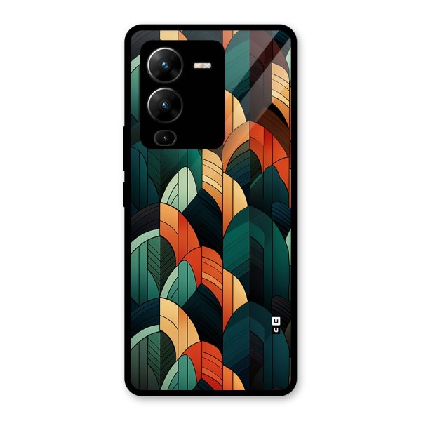 Abstract Seamless Pattern Glass Back Case for Vivo V25 Pro