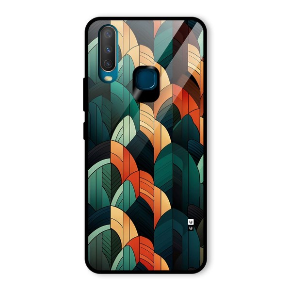 Abstract Seamless Pattern Glass Back Case for Vivo Y12