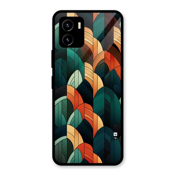 Abstract Seamless Pattern Glass Back Case for Vivo Y15s