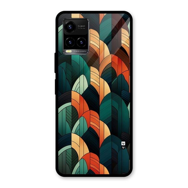 Abstract Seamless Pattern Glass Back Case for Vivo Y21T