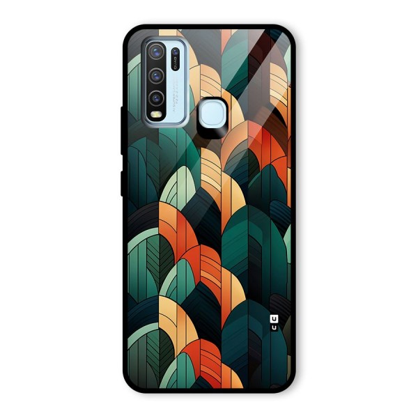 Abstract Seamless Pattern Glass Back Case for Vivo Y50